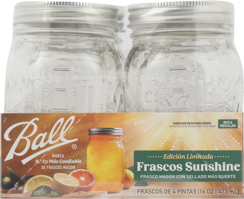slide 3 of 4, Ball Sunshine Jars Pint 4pk, 4 ct