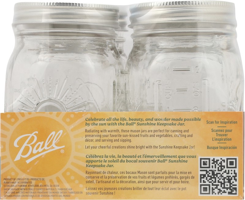 slide 4 of 4, Ball Sunshine Jars Pint 4pk, 4 ct