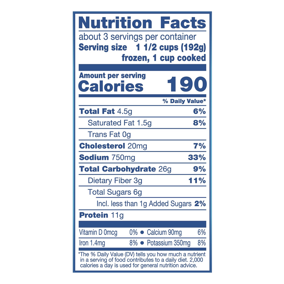 slide 7 of 7, Birds Eye Voila! Three Cheese Chicken Frozen Meal, 21 OZ Bag, 21 oz