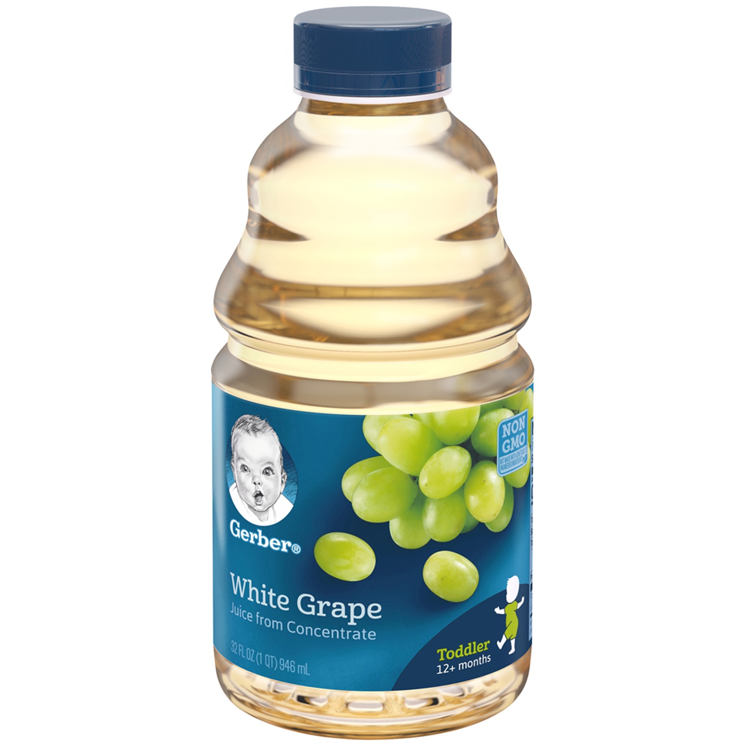 slide 3 of 7, Gerber Juice Gerber White Grape Fruit Juice, 32 fl oz Bottle, 32 fl oz