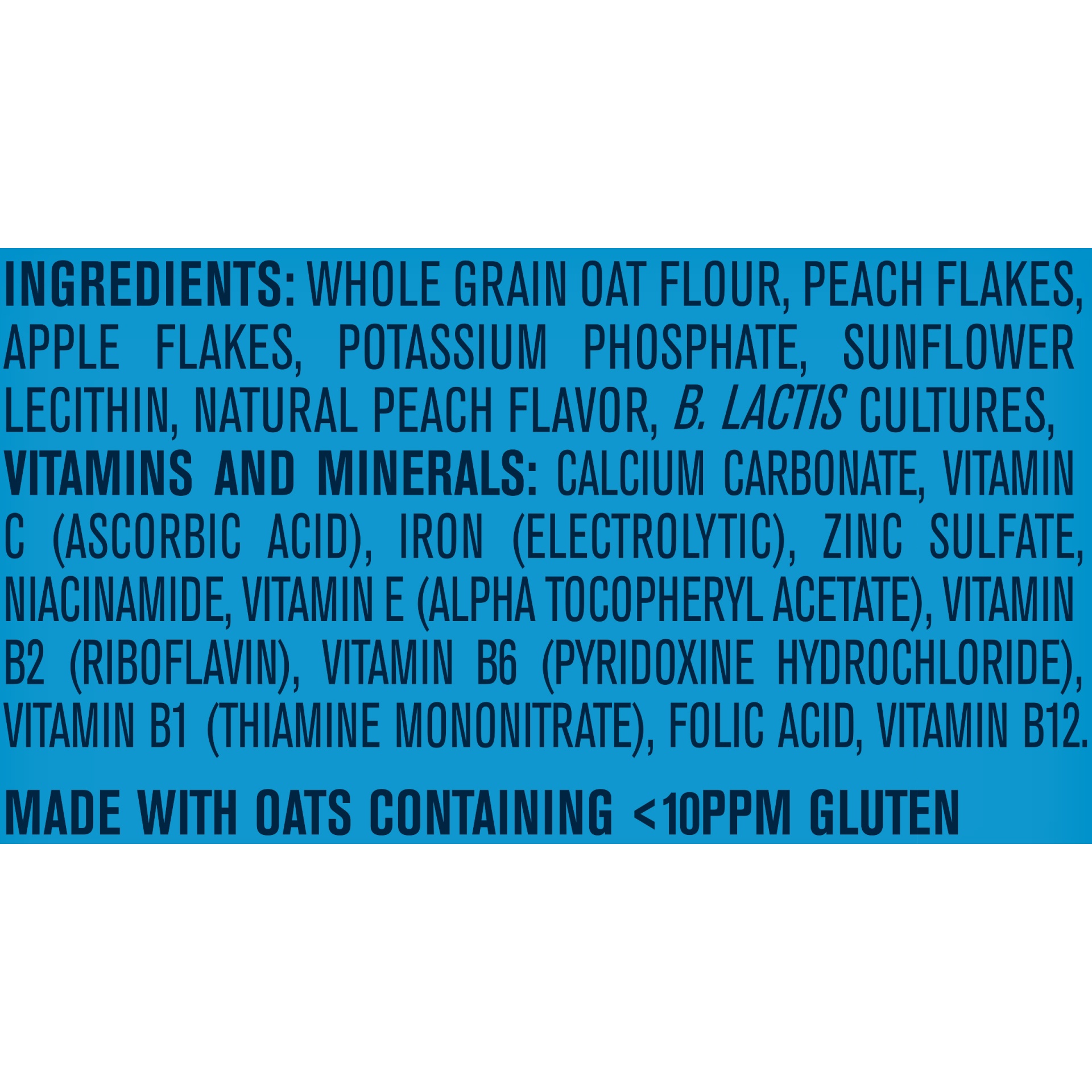 slide 8 of 8, Gerber 2nd Foods Oatmeal Peach, Apple & Carrot, 8 oz