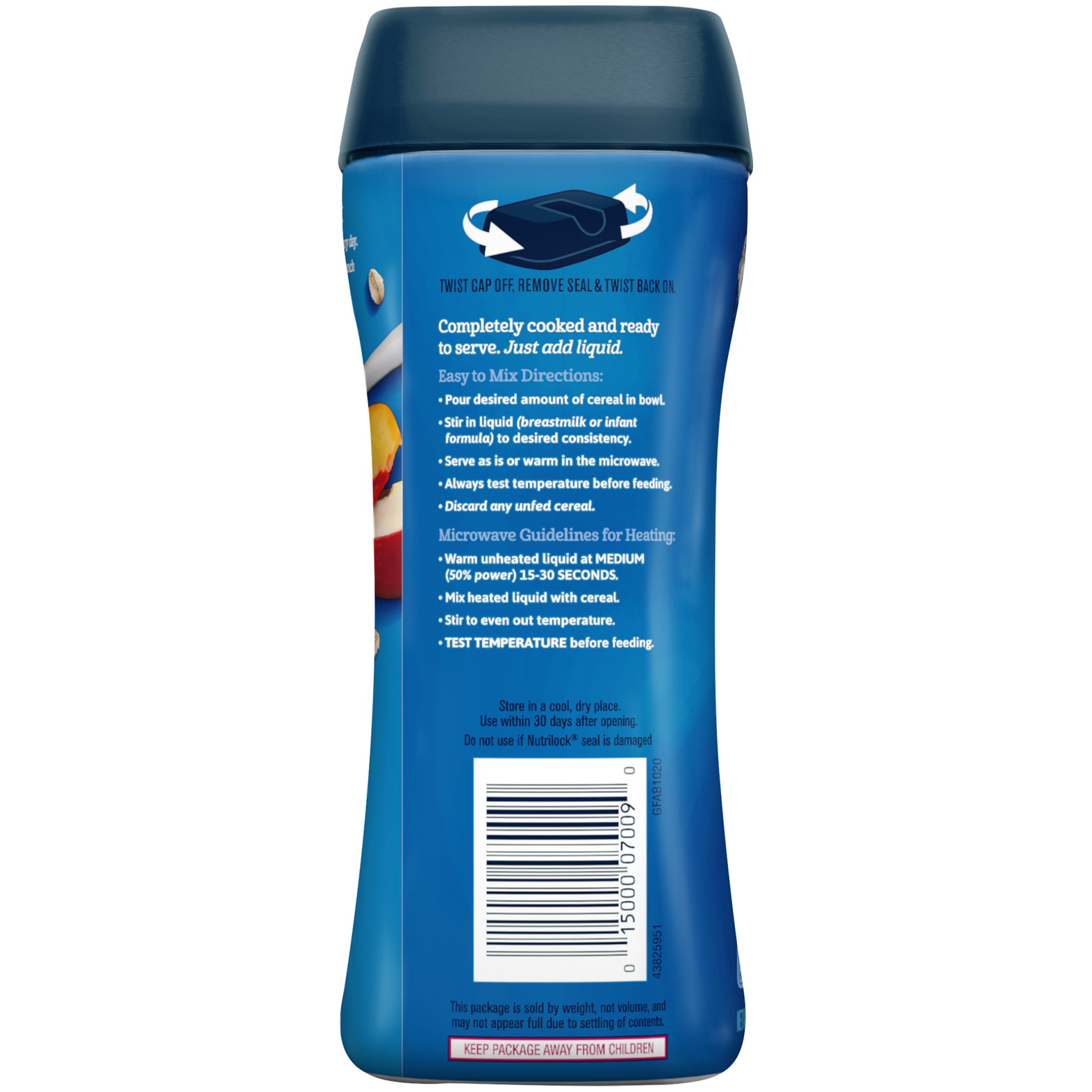 slide 4 of 8, Gerber 2nd Foods Oatmeal Peach, Apple & Carrot, 8 oz