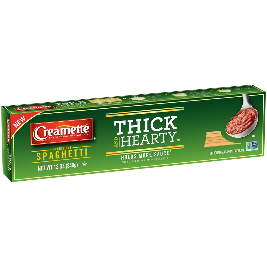 slide 2 of 8, Creamette Thick&Hearty Spaghetti, 12 oz