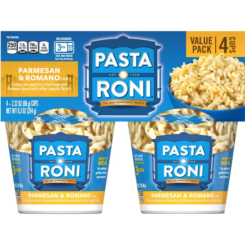 slide 6 of 6, Pasta Roni Pasta, Parmesan & Romano Flavor, Value Pack, 4 ct