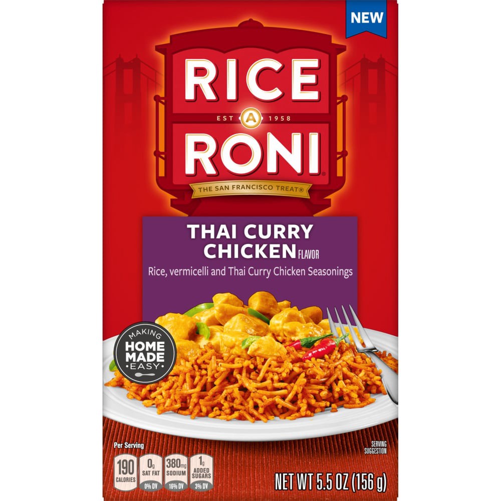 slide 4 of 4, Rice-A-Roni Thai Curry Chicken Flavor Rice, 5.5 oz