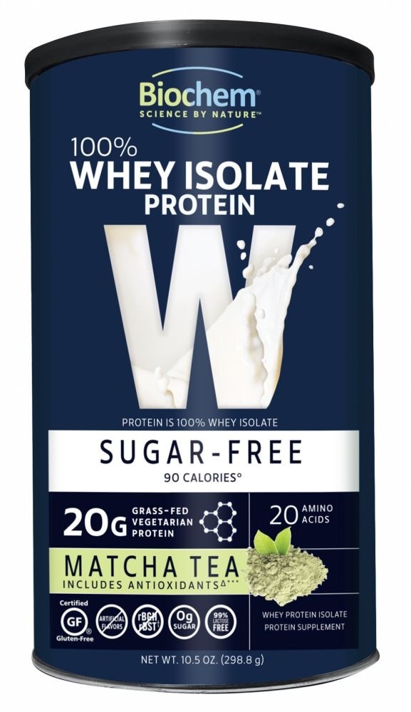 slide 1 of 1, Biochem 100% Whey Isolate Protein Matcha Tea, 10.5 oz