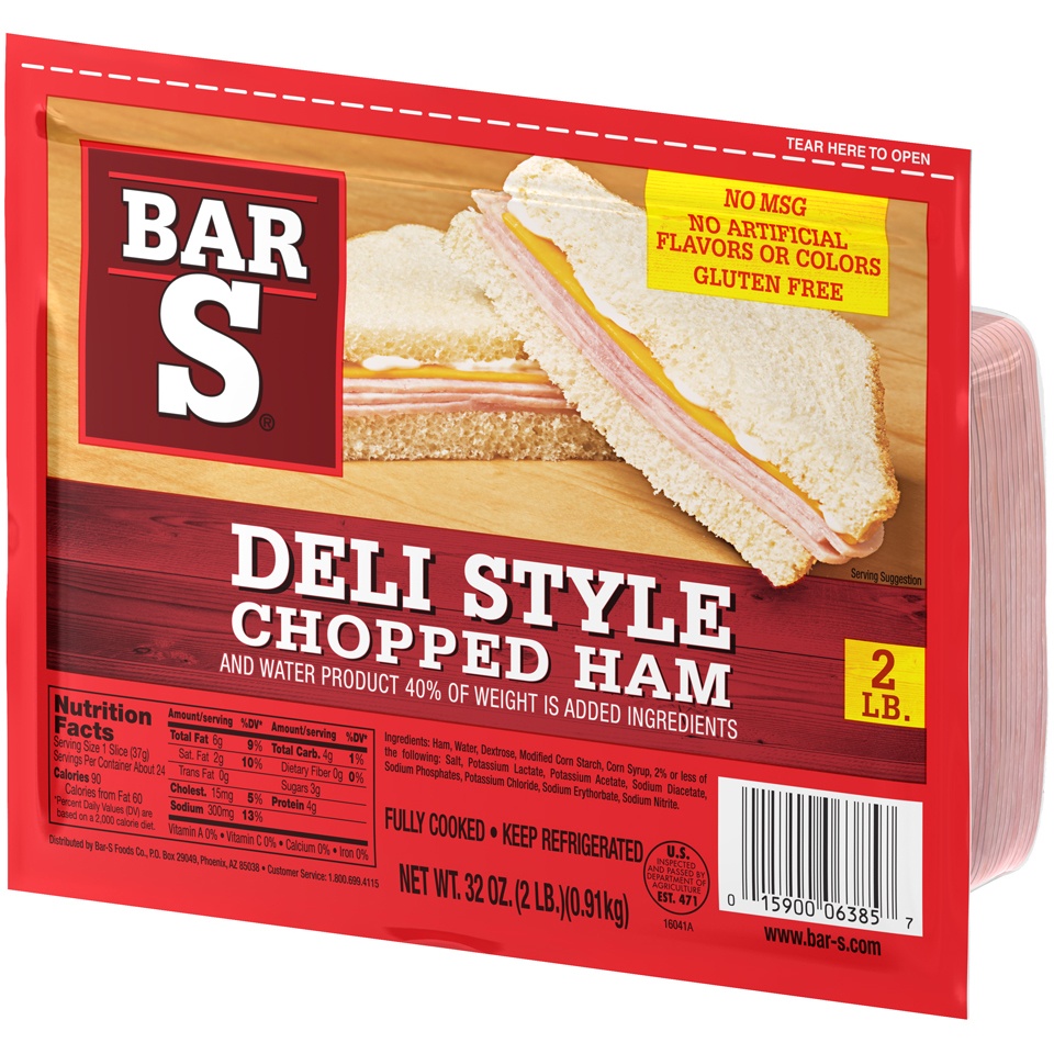 slide 6 of 7, Bar-S Chped Ham, 1 ct