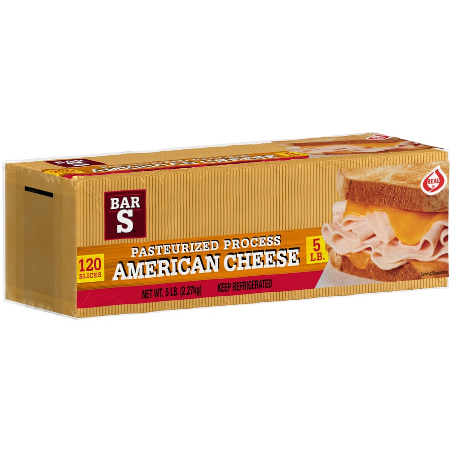 slide 2 of 8, Bar-S Amer Sli Cheese, 5 lb