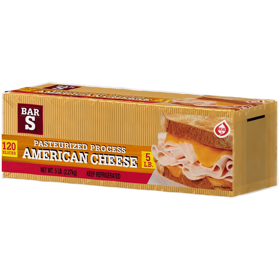 slide 3 of 8, Bar-S Amer Sli Cheese, 5 lb