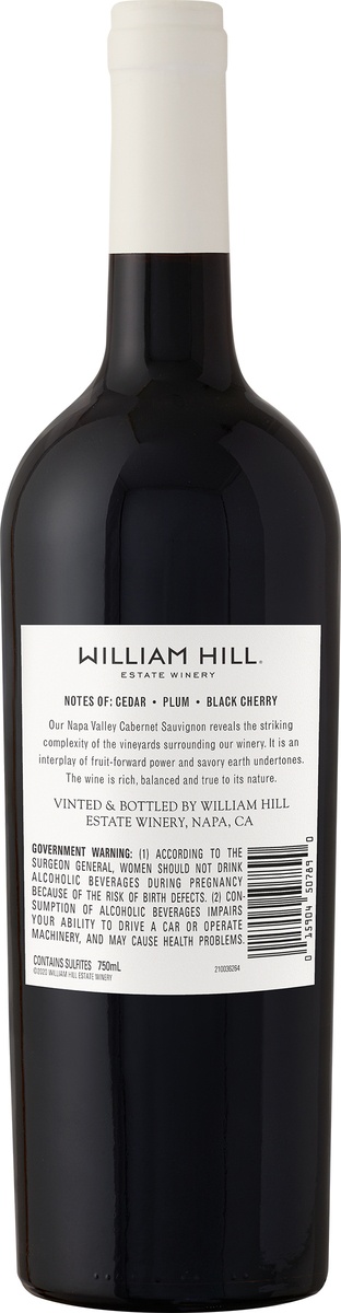 slide 2 of 3, William Hill Estate Winery William Hill Cabernet Sauvignon, 750 ml