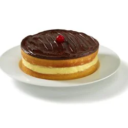 Redners Decorated 8" Chocolate Boston Creme Cake 20 Oz