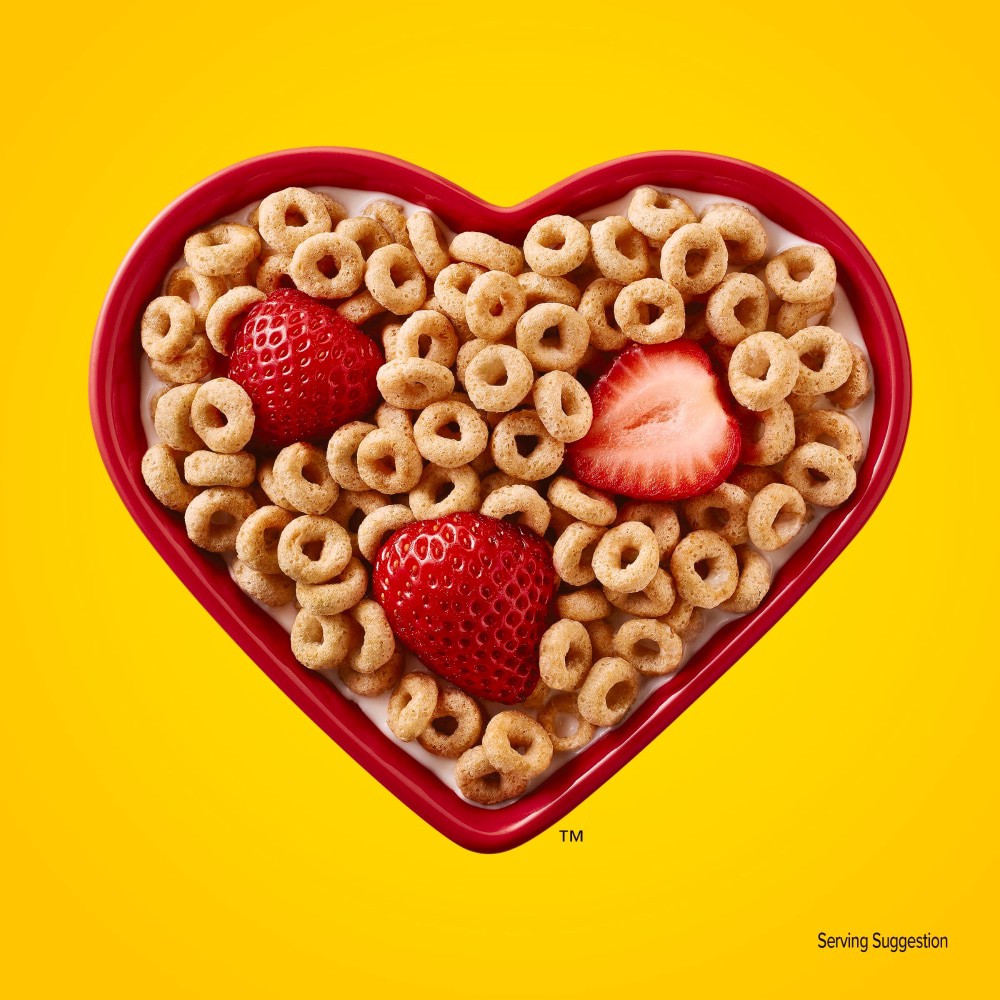 slide 4 of 6, Cheerios Cereal, Limited Edition Happy Heart Shapes, Heart Healthy Cereal with Whole Grain Oats, Giant Size, 20 oz, 20 oz