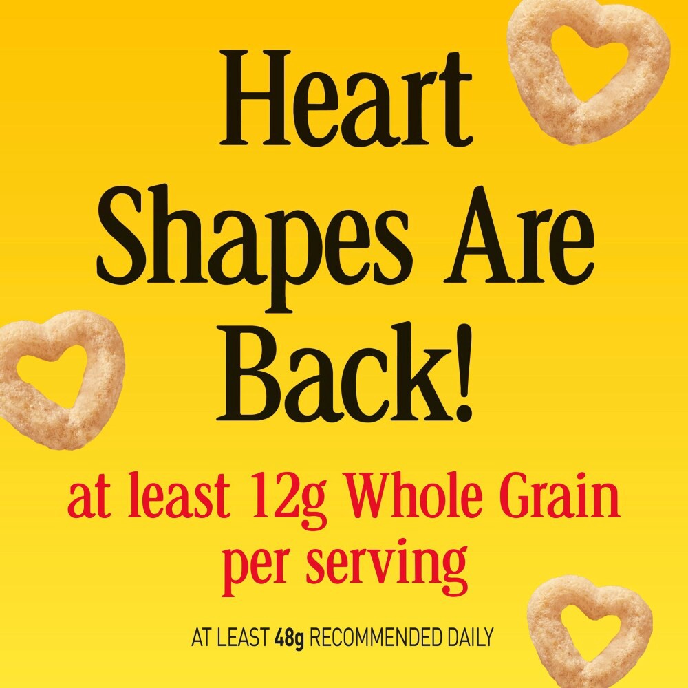 slide 3 of 6, Cheerios Cereal, Limited Edition Happy Heart Shapes, Heart Healthy Cereal with Whole Grain Oats, Giant Size, 20 oz, 20 oz