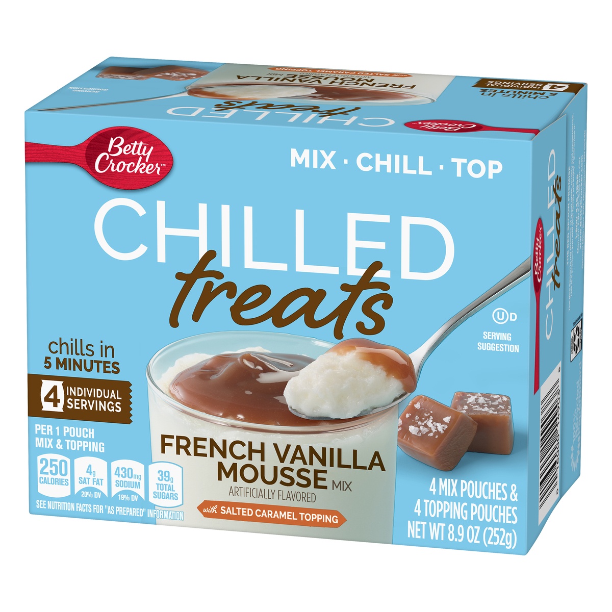slide 3 of 10, Betty Crocker French Vanilla Mousse Chilled Treats Mix, 4 ct; 8.9 oz