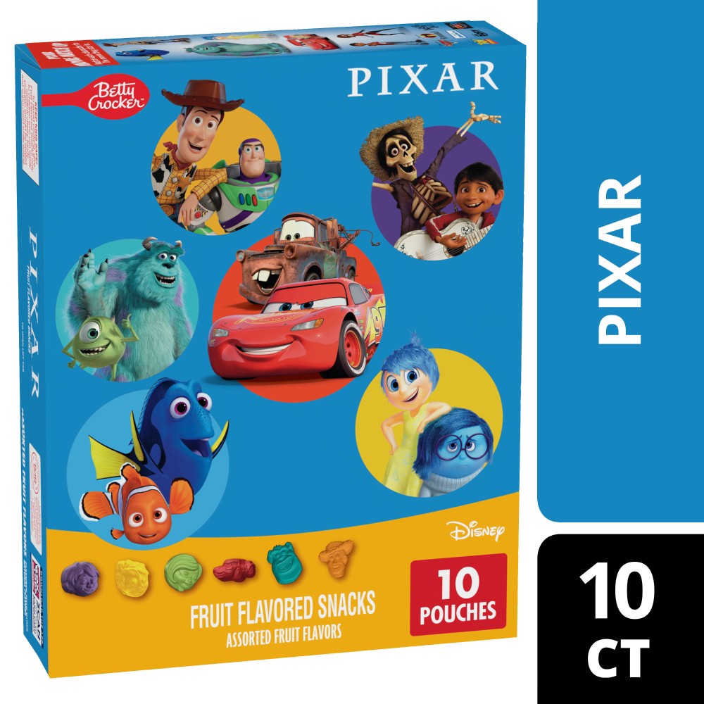slide 2 of 6, Betty Crocker Disney Pixar Fruit Snacks, 10 Pouches - 10 ct, 10 ct