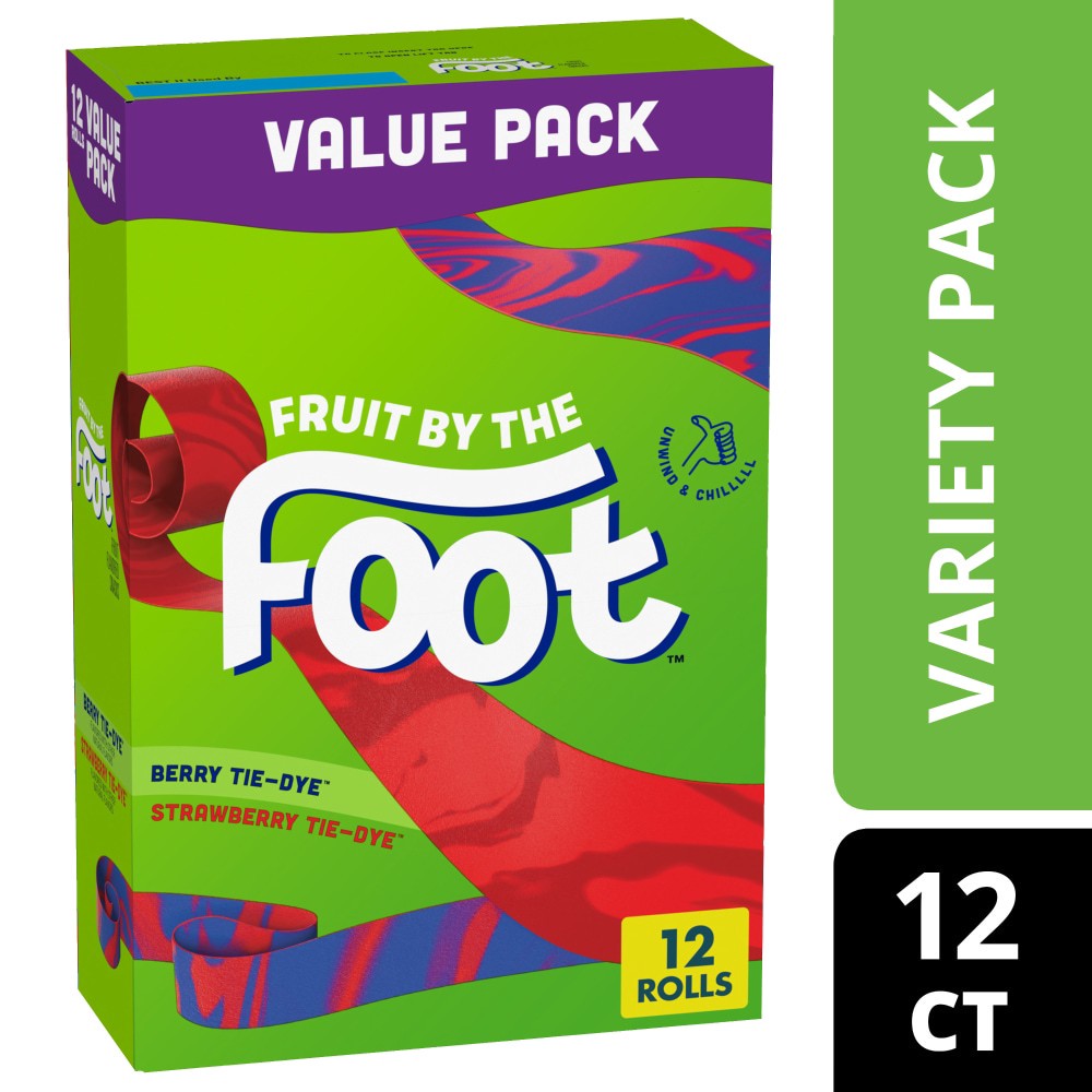 slide 5 of 6, Fruit by the Foot, Fruit Snacks, Variety Pack, 9 oz, 12 ct
