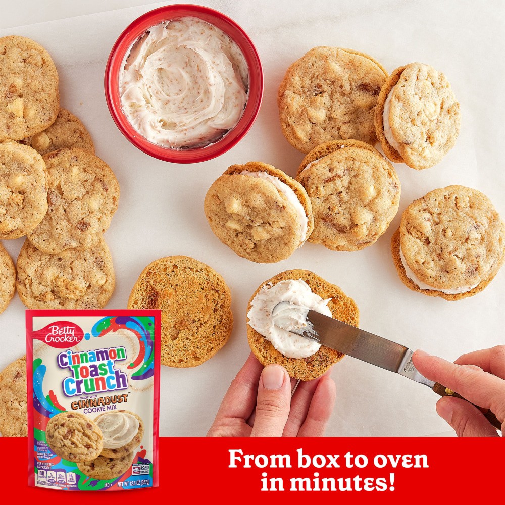 slide 4 of 7, Betty Crocker Cinnamon Toast Crunch Cookie Mix, Made with Cinnadust, 12.6 oz, 12.6 oz