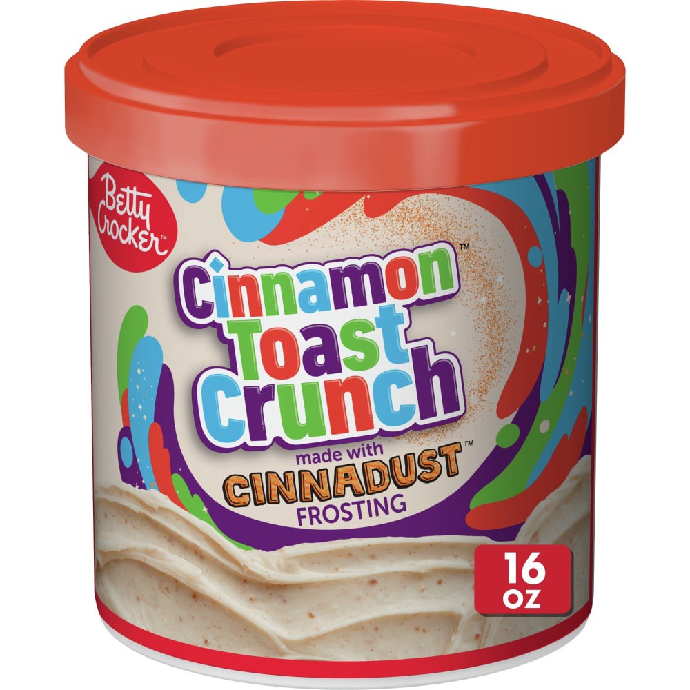 slide 3 of 7, Betty Crocker Cinnamon Toast Crunch Frosting, Made with Cinnadust, 16 oz, 16 oz