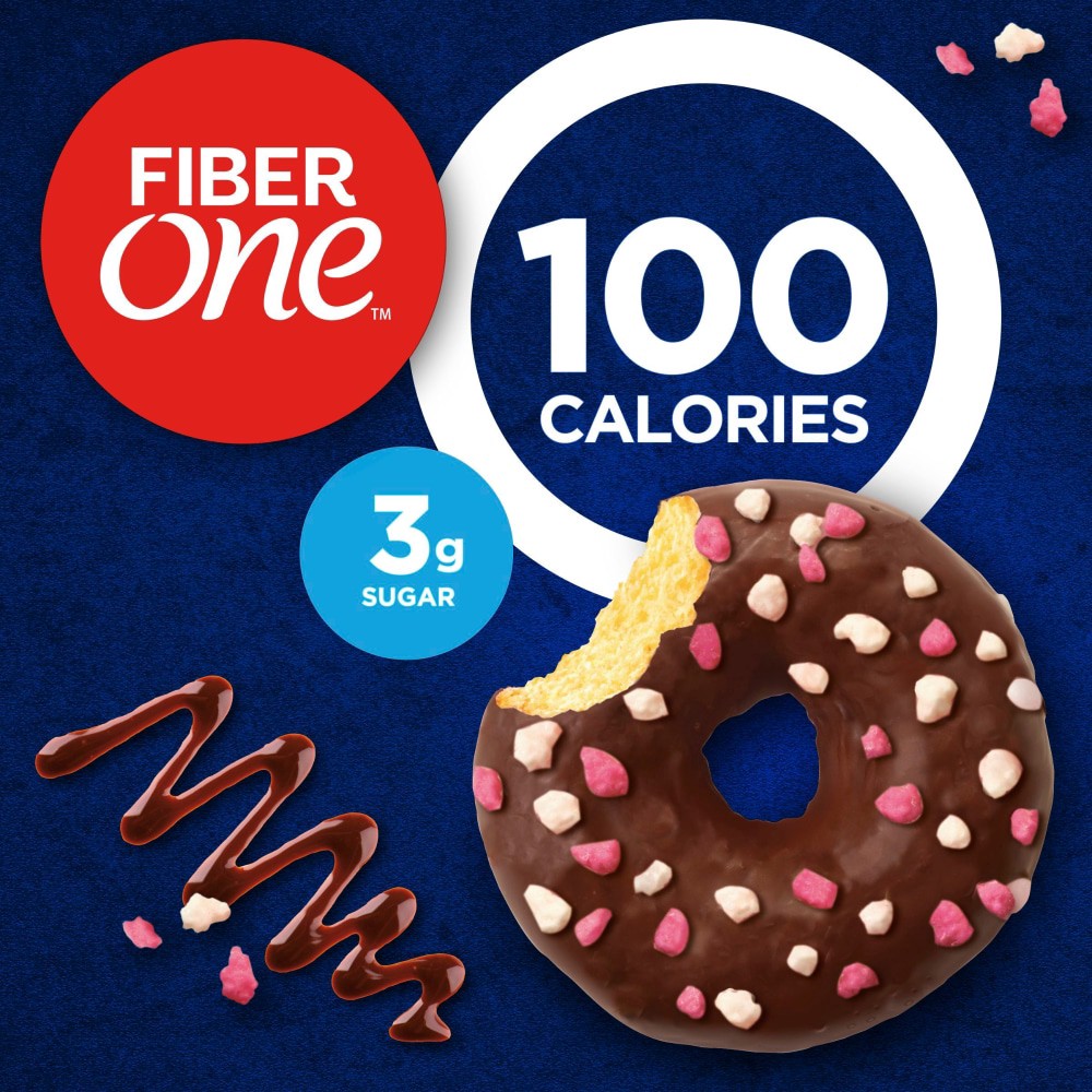 slide 2 of 6, Fiber One Chocolate Donuts 4 Count, 3.28 OZ, 4 ct