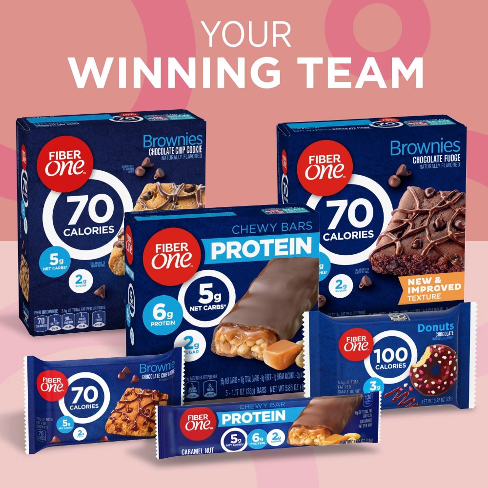 slide 5 of 6, Fiber One Chocolate Donuts 4 Count, 3.28 OZ, 4 ct