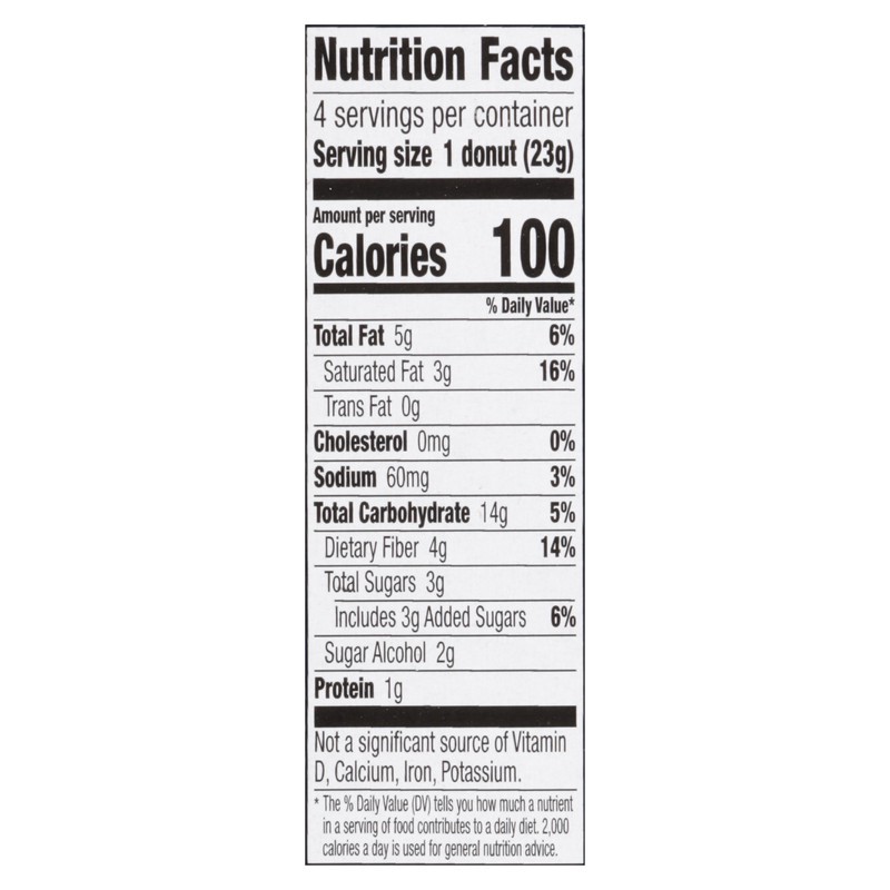slide 2 of 5, Fiber One Strawberries & Crème Donuts 4 Count, 4 ct