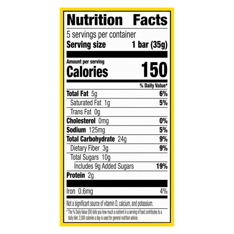slide 5 of 5, Nature Valley Soft Baked Sweet and Salty Bars, Salted Caramel, Made with Whole Grain, 5 Bars, 6.2 oz, 5 ct