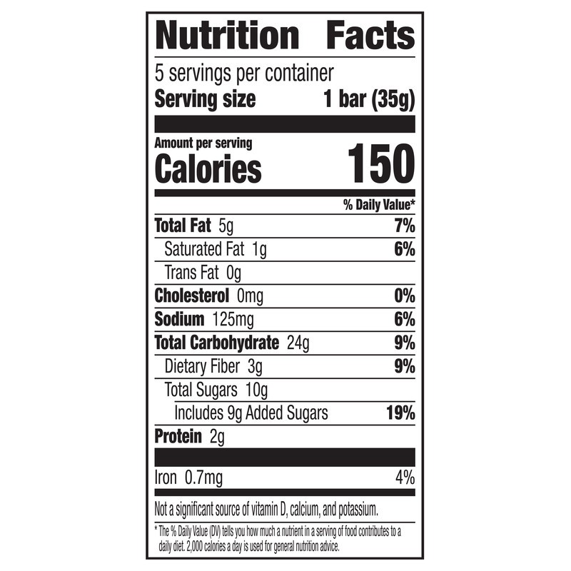 slide 5 of 5, Nature Valley Soft Baked Sweet and Salty Bars, Chocolate Turtle, Made with Whole Grain, 5 Bars, 6.2 oz, 5 ct