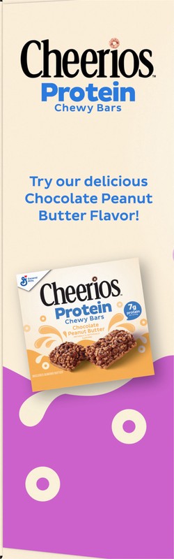 slide 3 of 5, Cheerios Protein Chewy Bars, Snack Bars, Mixed Berry, 5 Ct, 6.35 oz, 5 ct