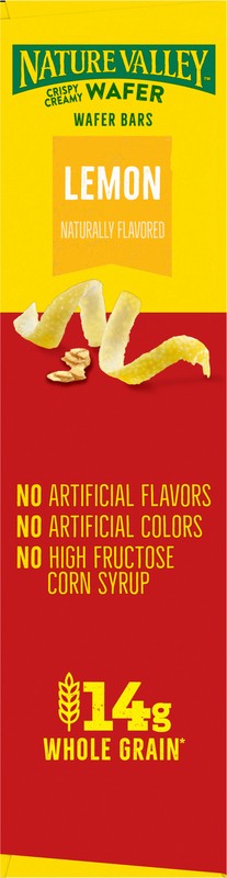 slide 2 of 5, Nature Valley Crispy Creamy Wafer Bars, Lemon, Whole Grain, 5 Bars, 6.5 oz, 5 ct