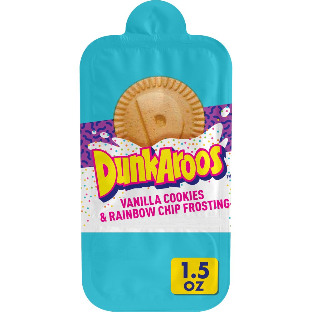 slide 6 of 6, Dunkaroos Vanilla Cookies and Vanilla Frosting, Rainbow Sprinkles, 1.5 oz, 1.5 oz