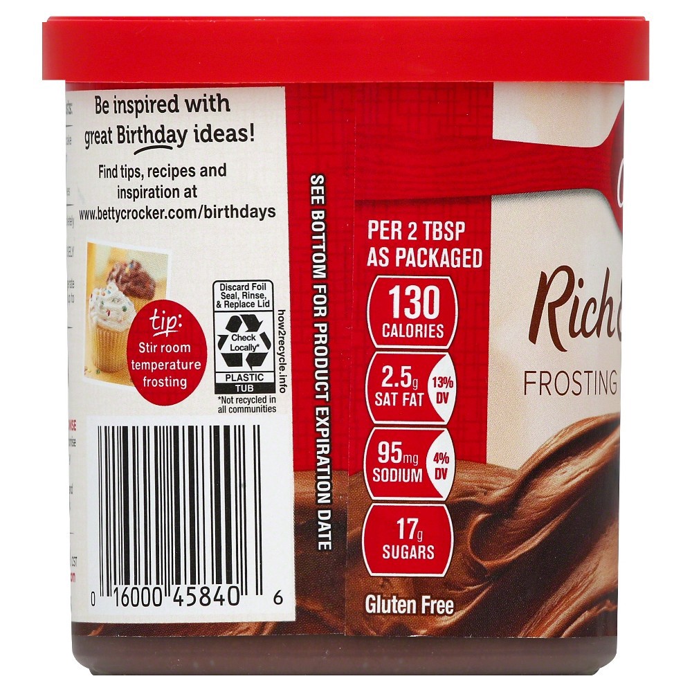 slide 2 of 4, Betty Crocker Gluten Free Chocolate Frosting, 16 oz., 16 oz