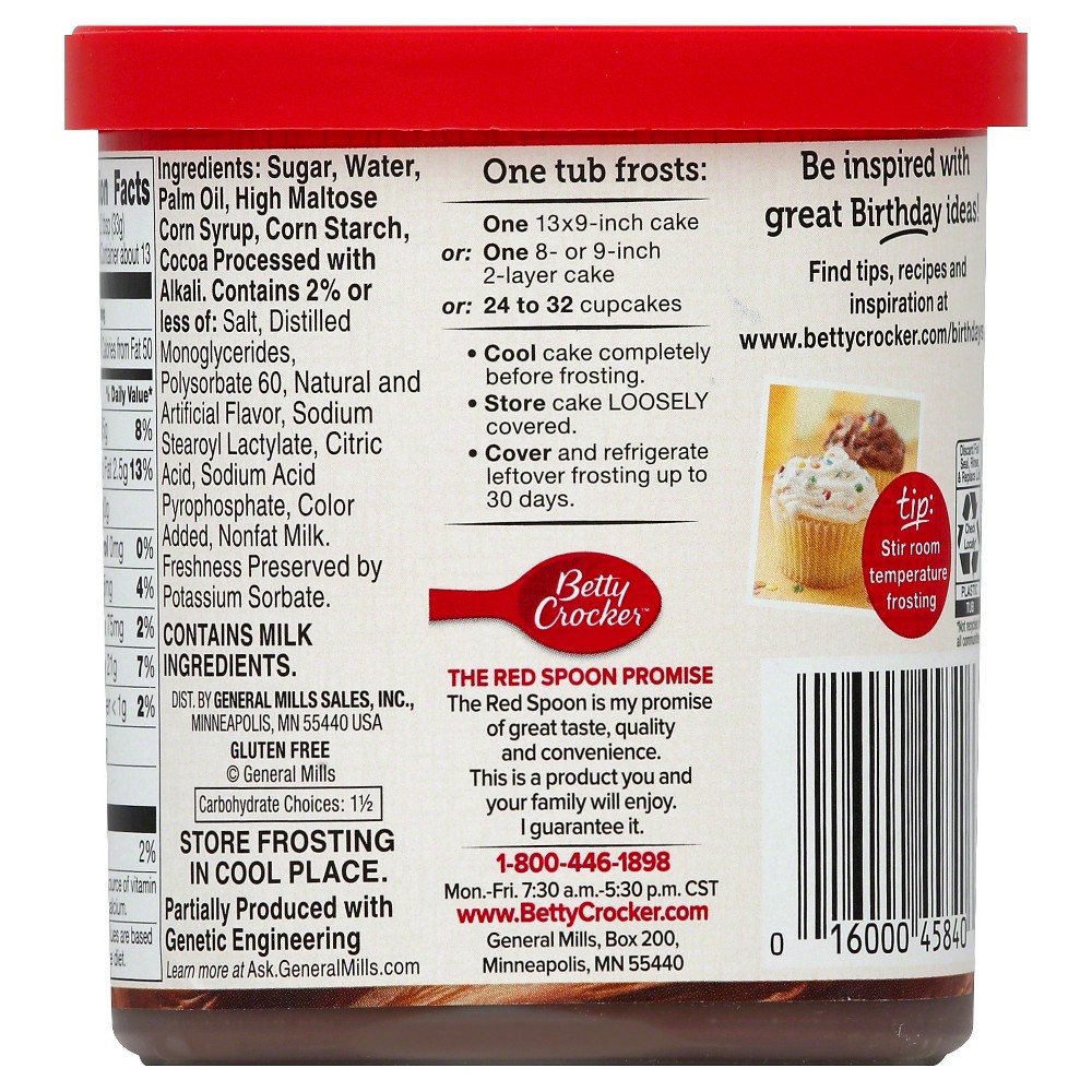 slide 3 of 4, Betty Crocker Gluten Free Chocolate Frosting, 16 oz., 16 oz
