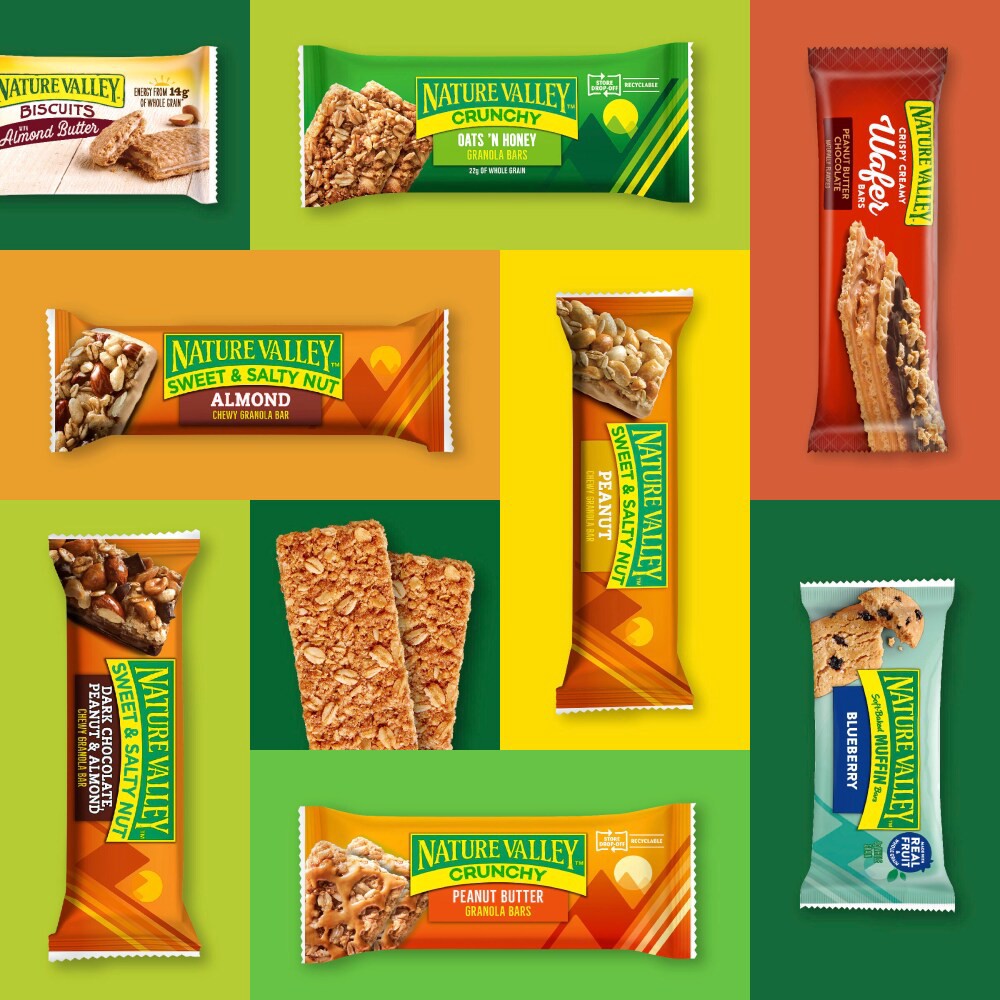 slide 3 of 6, Nature Valley Chewy Protein Granola Bars, Peanut Butter Dark Chocolate, 10 Bars, 14.2 OZ, 10 ct