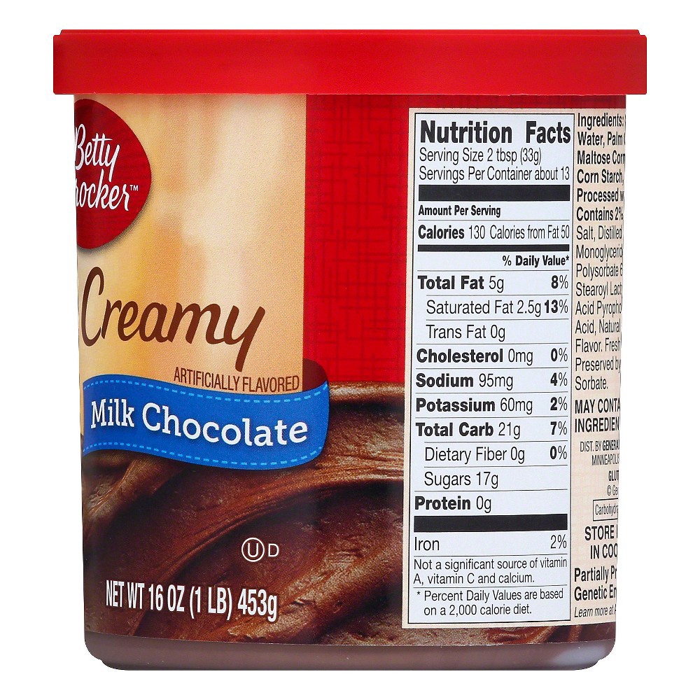 slide 4 of 4, Betty Crocker Rich and Creamy Milk Chocolate Frosting, Gluten Free, 16 oz, 16 oz