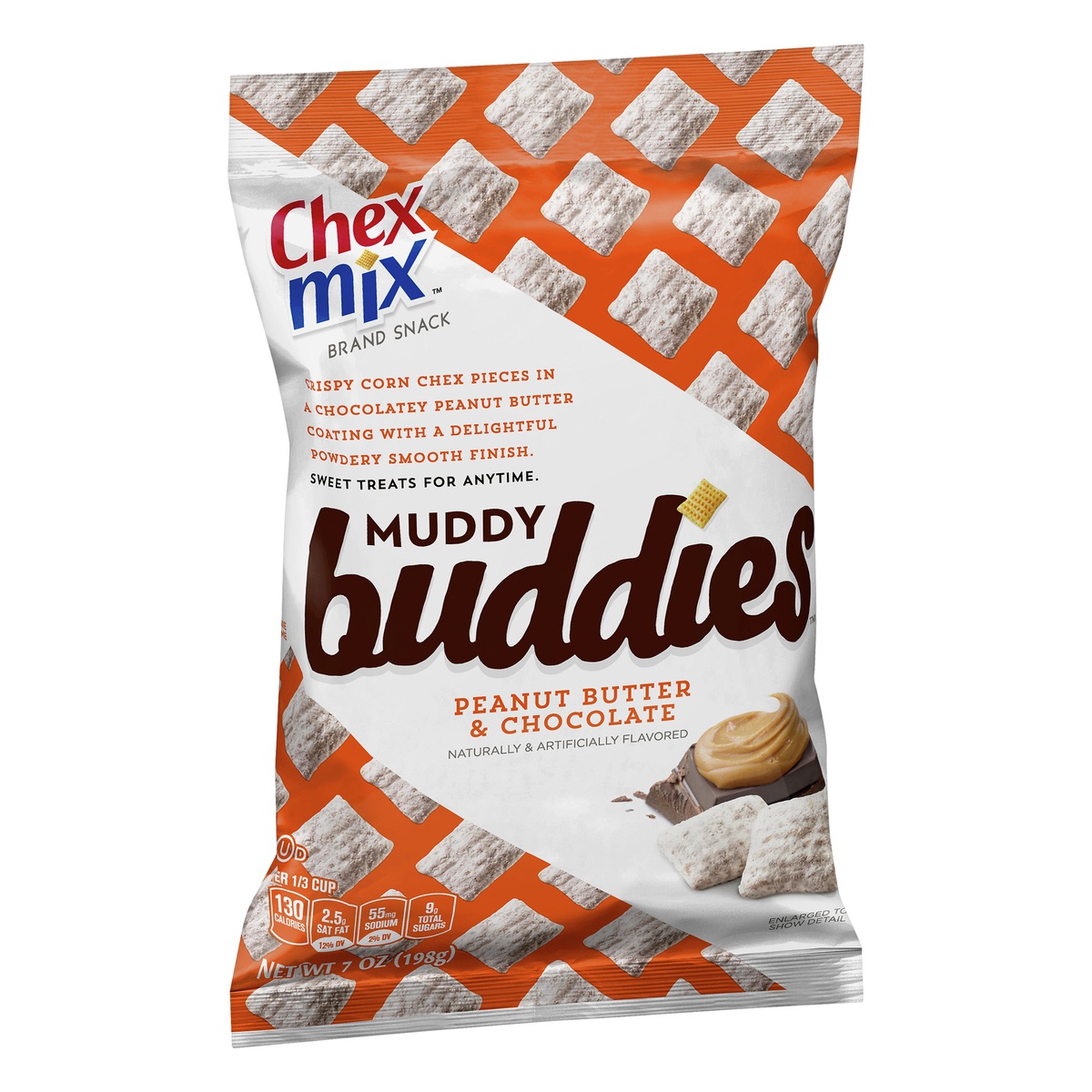 slide 3 of 10, Chex Mix Muddy Buddies, Peanut Butter and Chocolate Snack Mix, 7 oz, 7 oz
