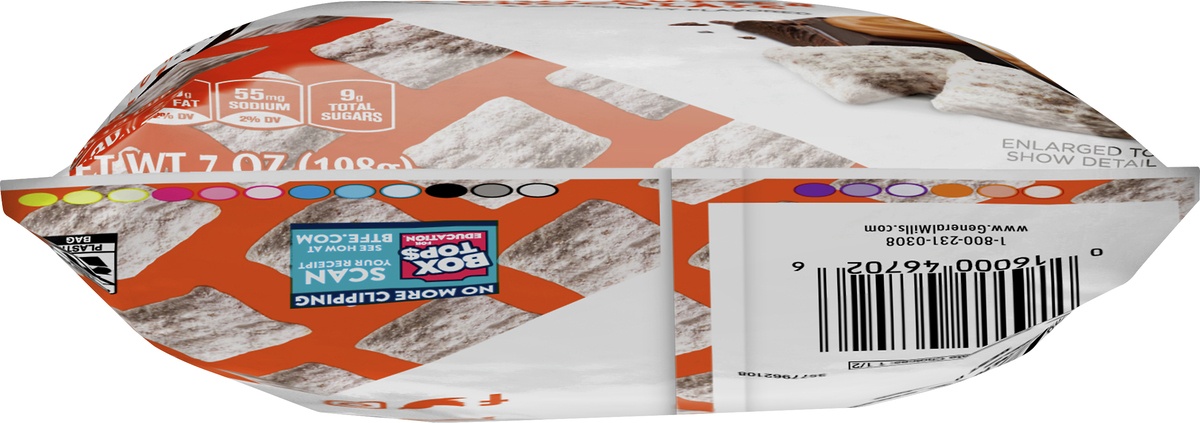 slide 10 of 10, Chex Mix Muddy Buddies, Peanut Butter and Chocolate Snack Mix, 7 oz, 7 oz