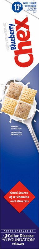 slide 2 of 5, Chex Blueberry Chex Cereal, Gluten Free Breakfast Cereal, Made with Whole Grain, 12 oz, 12 oz