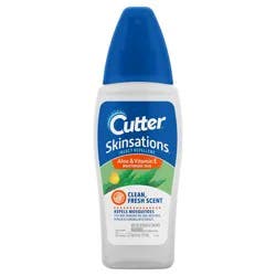 Cutter Skinsations Aloe & Vitamin E Clean, Fresh Scent Insect Repellent 6 fl oz