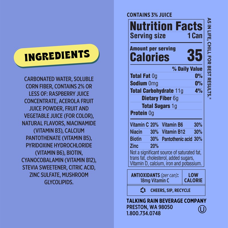 slide 2 of 4, Popwell Blackberry Lime Prebiotic Soda 12 fl oz, 12 fl oz