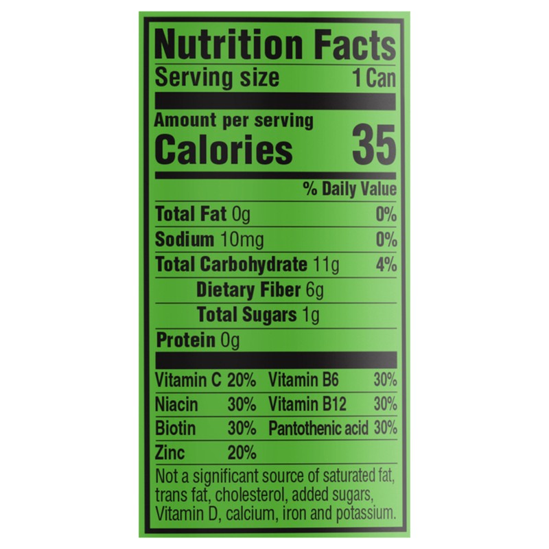 slide 4 of 4, Popwell Lemon Lime Prebiotic Soda 12 fl oz, 12 oz