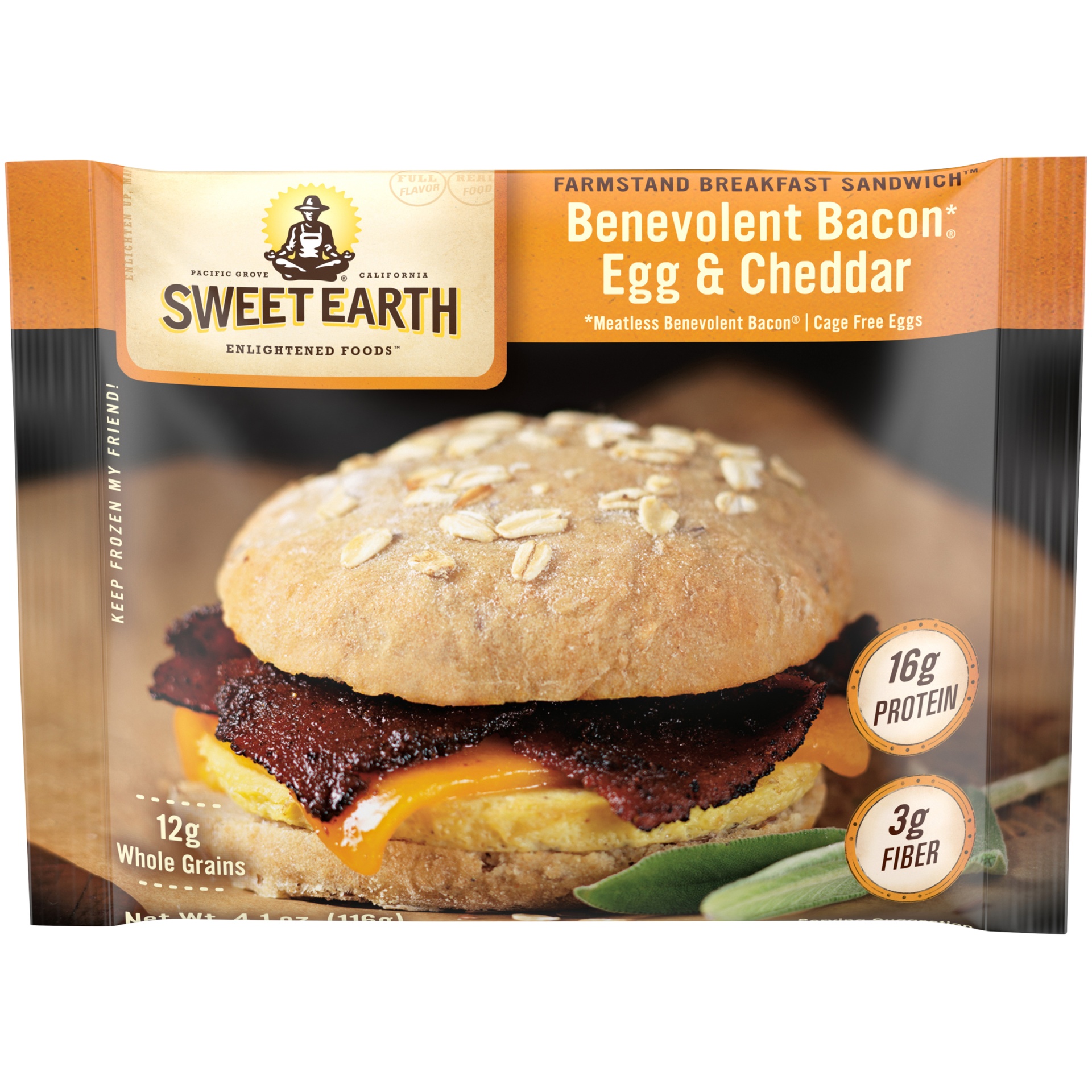 slide 2 of 10, Sweet Earth Sandwich 4.1 oz, 4.1 oz