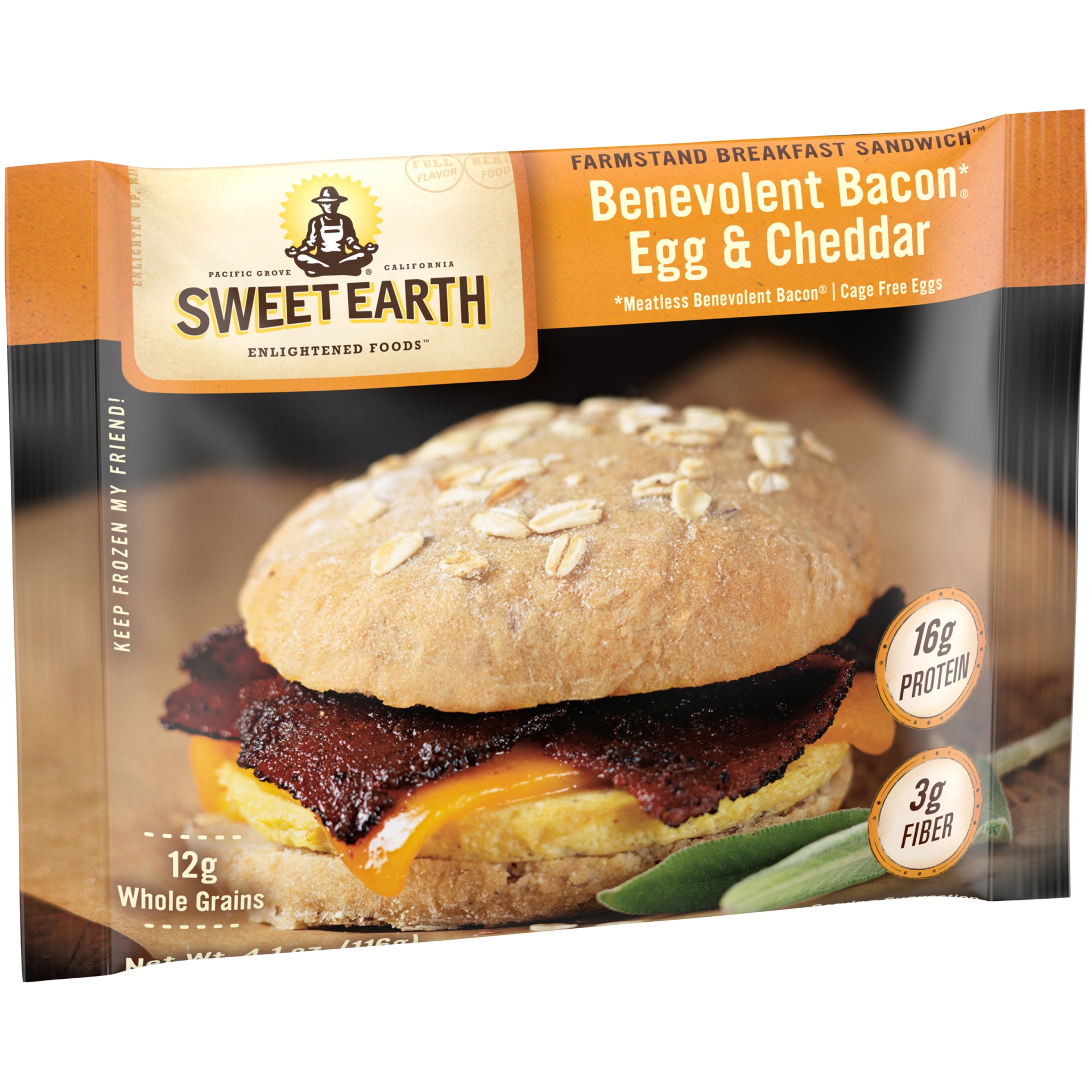 slide 3 of 10, Sweet Earth Sandwich 4.1 oz, 4.1 oz