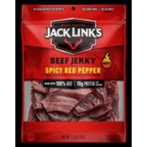 slide 1 of 1, Jack Link's Spicy Red Pepper Beef Jerky, 3.25 oz