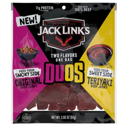 Jack Link's Duos Original/Teriyaki Beef Sticks 2.85 oz