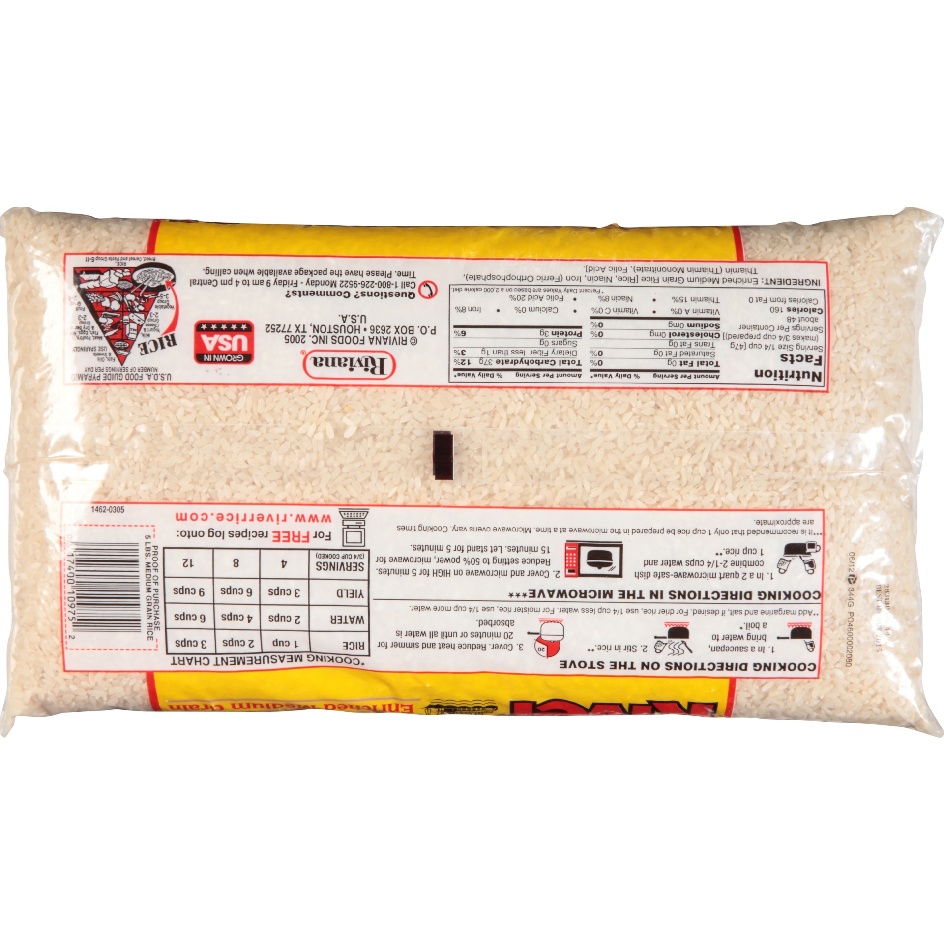 slide 4 of 6, River White Enriched Medium Grain Rice, 80 oz