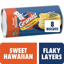 Grands! Flaky Layers Biscuits, Sweet Hawaiian, 8 Ct, 16.3 oz