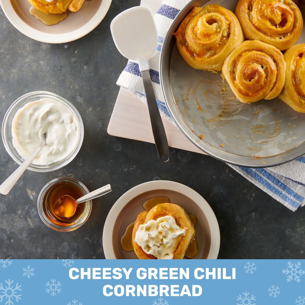 slide 5 of 6, Pillsbury Cornbread Swirls, 6 Ct, Refrigerated Canned Dough, 11 oz, 6 ct