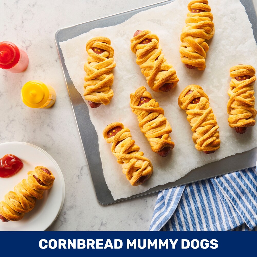 slide 5 of 6, Pillsbury Cornbread Swirls, 6 Ct, Refrigerated Canned Dough, 11 oz, 6 ct