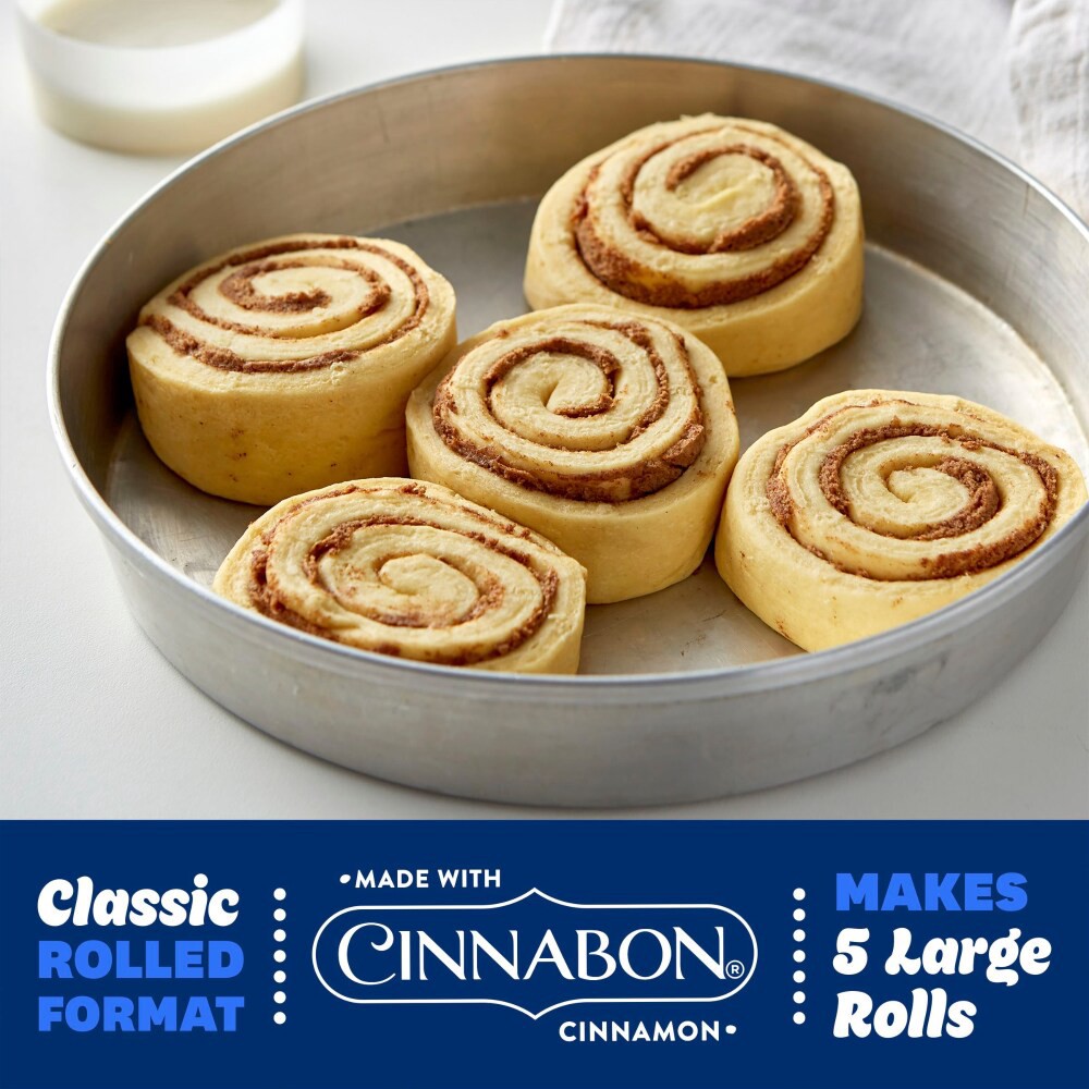 slide 5 of 6, Pillsbury Grands! Flaky Cinnabon Cinnamon Rolls with Cream Cheese Icing, 5 Rolls / 17.5 oz, 5 ct