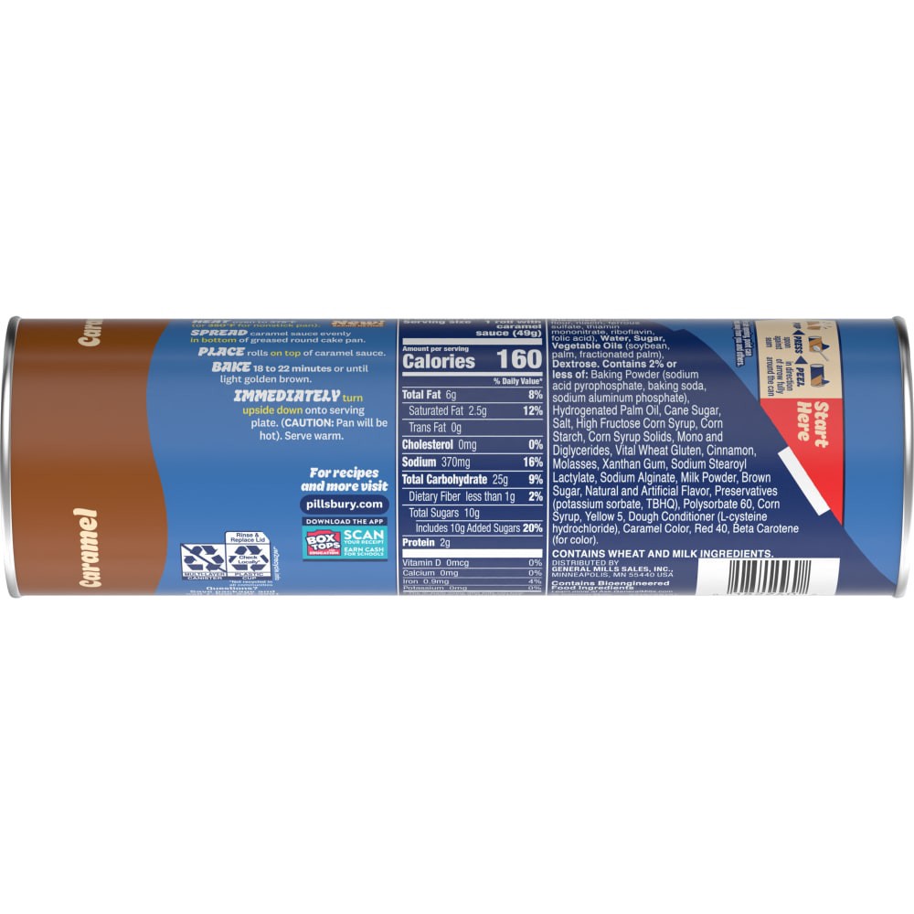 slide 4 of 6, Pillsbury Flaky Caramel Rolls, Refrigerated Canned Pastry Dough, 8 Ct, 13.9 oz, 8 ct